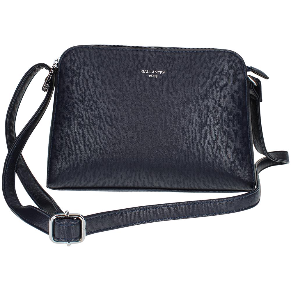 Borsa A Tracolla In Similpelle - Paris - Blu - Foto 2