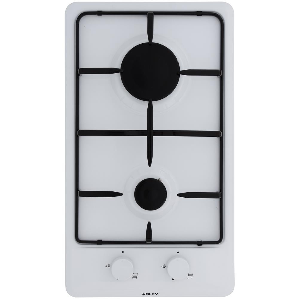 Domino Smaltato Gas 30 Cm - 2 Fuochi Gas - 4 Kw - Comandi Frontali - Tutti - Gt32wh - Foto 1