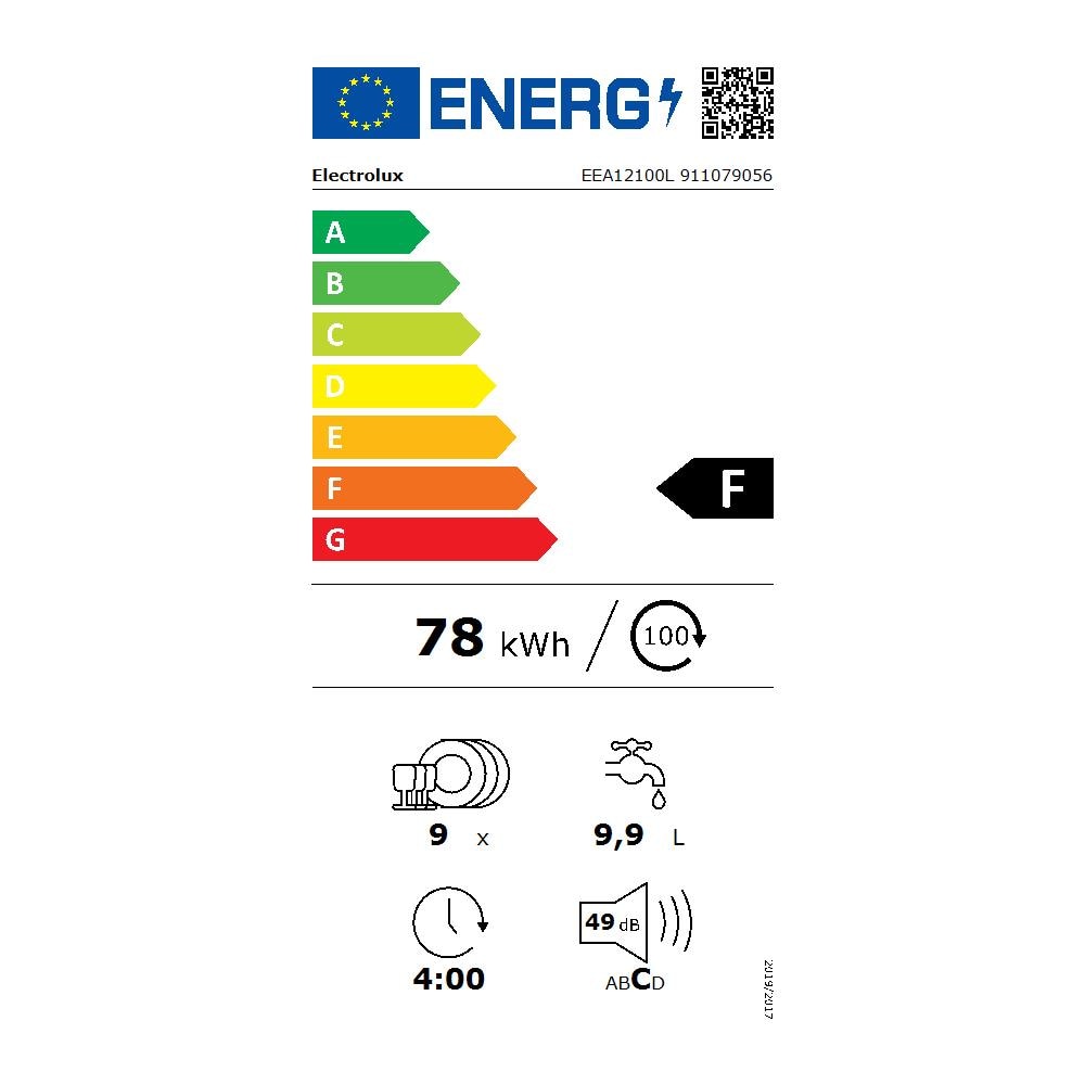 Lavastoviglie EEA12100L Incasso Scomparsa Totale Classe F Capacità 9 Coperti - Foto 3