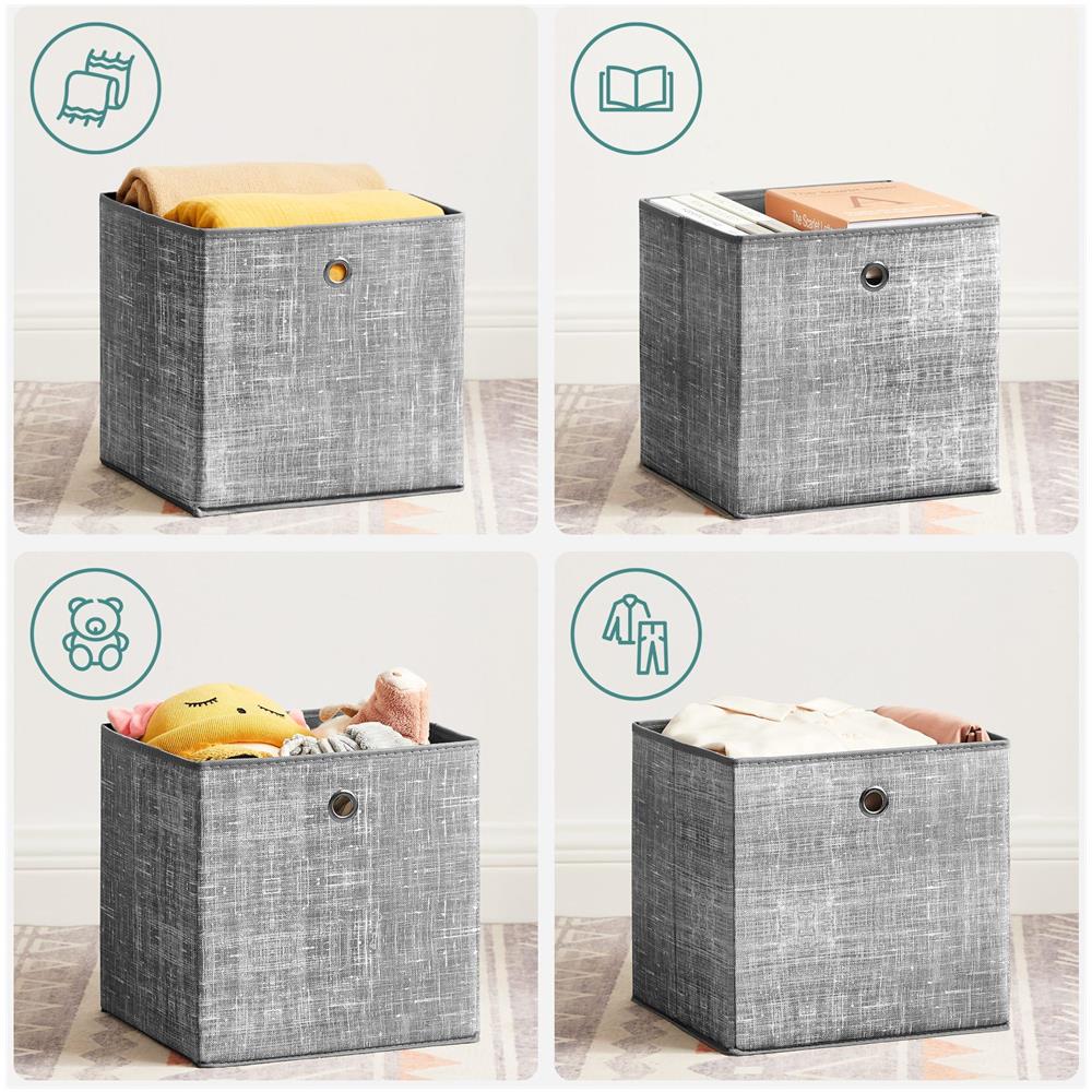 Set organizer multifunzionale grigio per armadio e cassetti x6 - Foto 8