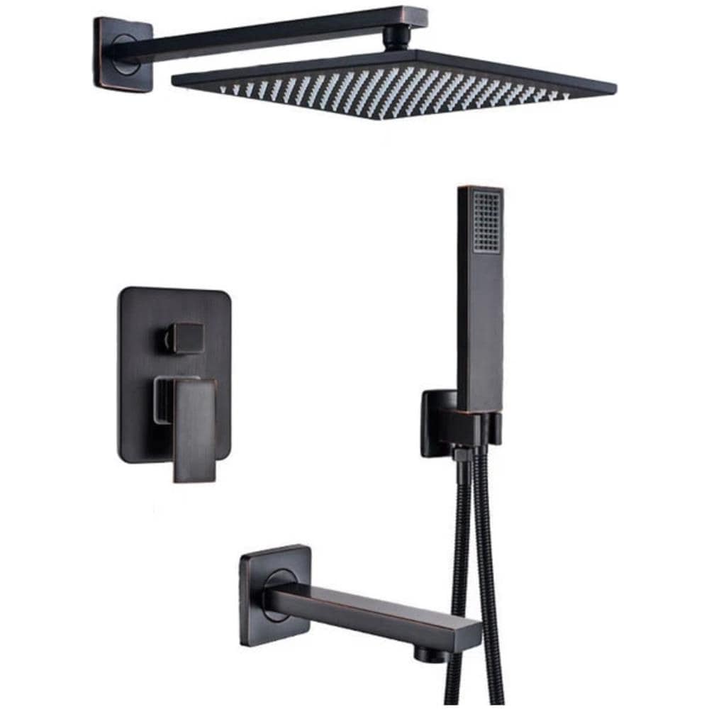 Set miscelatore doccia, Blackswan, tipo M73.39, modello nero anticato, misura 30 cm - Foto 1