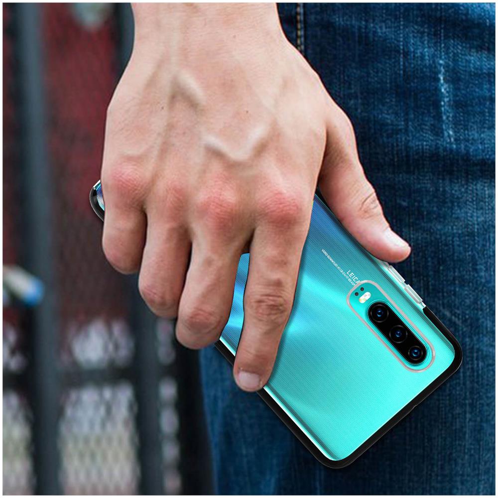 Cover Huawei P30 Silicone Gel Sottile Rinforzato Tiger Case Muvit Trasparente - Foto 5