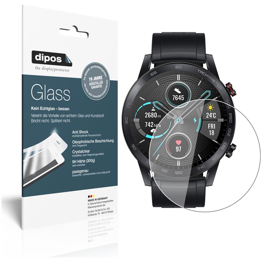 Pellicola Protettiva Dipos 9H Per Popglory Smartwatch | 2 Pezzi Vetro Flessibile Anti-Urto, Anti-Graffio, Rivestimento Oleofobico, Garanzia 10 Anni