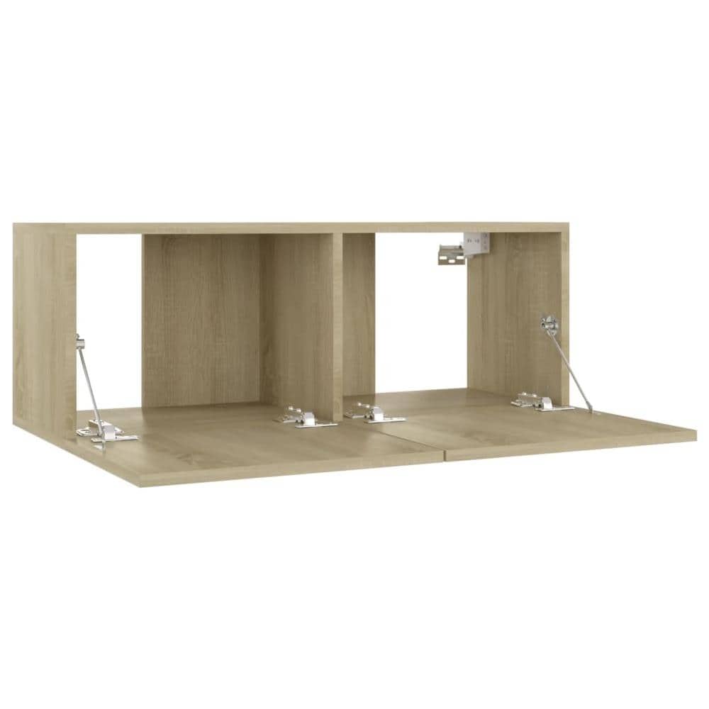 Mobile Porta TV Rovere Sonoma 80x30x30 cm in Legno Multistrato - Foto 8