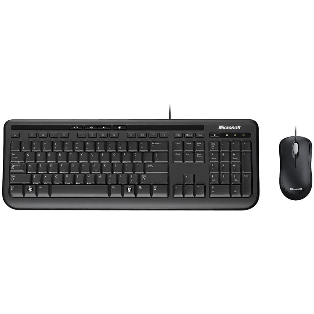 Wired Desktop 600 Kit Tastiera USB Meccanica (Layout Italiano) + Mouse USB Ottico 3 Tasti 400 DPI Colore Nero - Foto 1