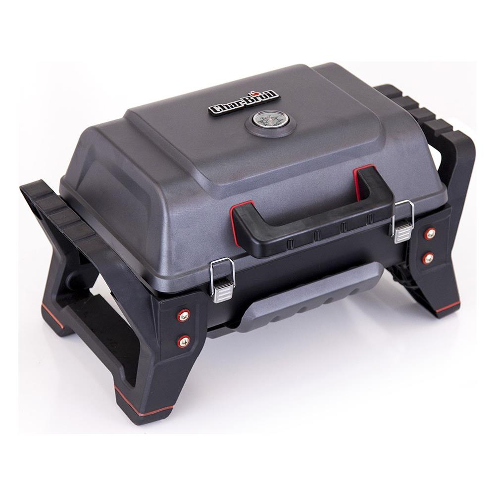 Grill2Go, Da tavolo, Nero, Rosso, Rettangolare, Alluminio, Acciaio inossidabile, Alluminio - Foto 1