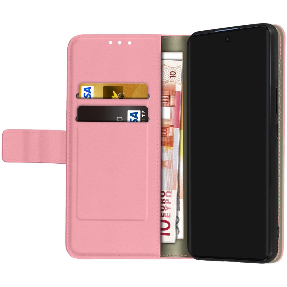 Custodia Huawei Nova 9 E Honor 50 Granulata Portafoglio Supporto Rosa - Foto 5