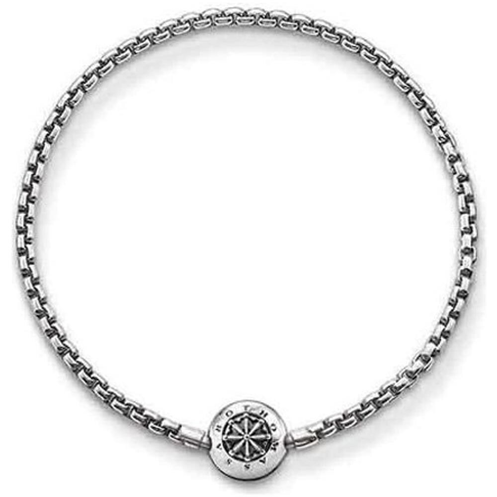 Karma Beads, Unisex, Bracciale, Argento Sterling 925 Niellato (1)  - Foto 1