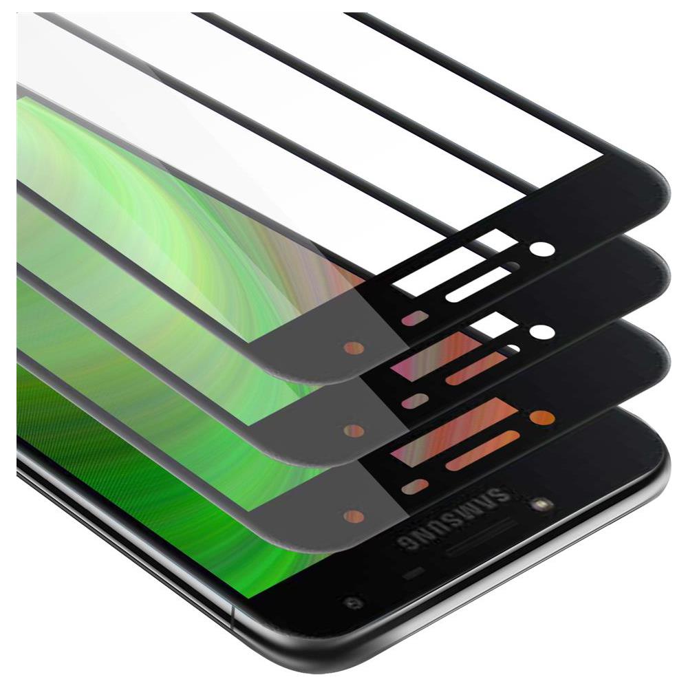 3x Pellicola Armatura A Schermo Intero Compatibile Con Samsung Galaxy J4 2018 In Trasparente Con Nero - 3x Vetro Temperato (tempered) Di Protezione Del Display In Durezza 9h Con 3d Touch - Foto 1