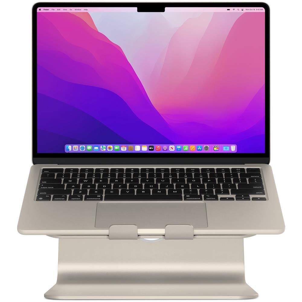 Supporto per Notebook Mstand360 con Base Girevole in Alluminio Colore Starlight - Foto 2