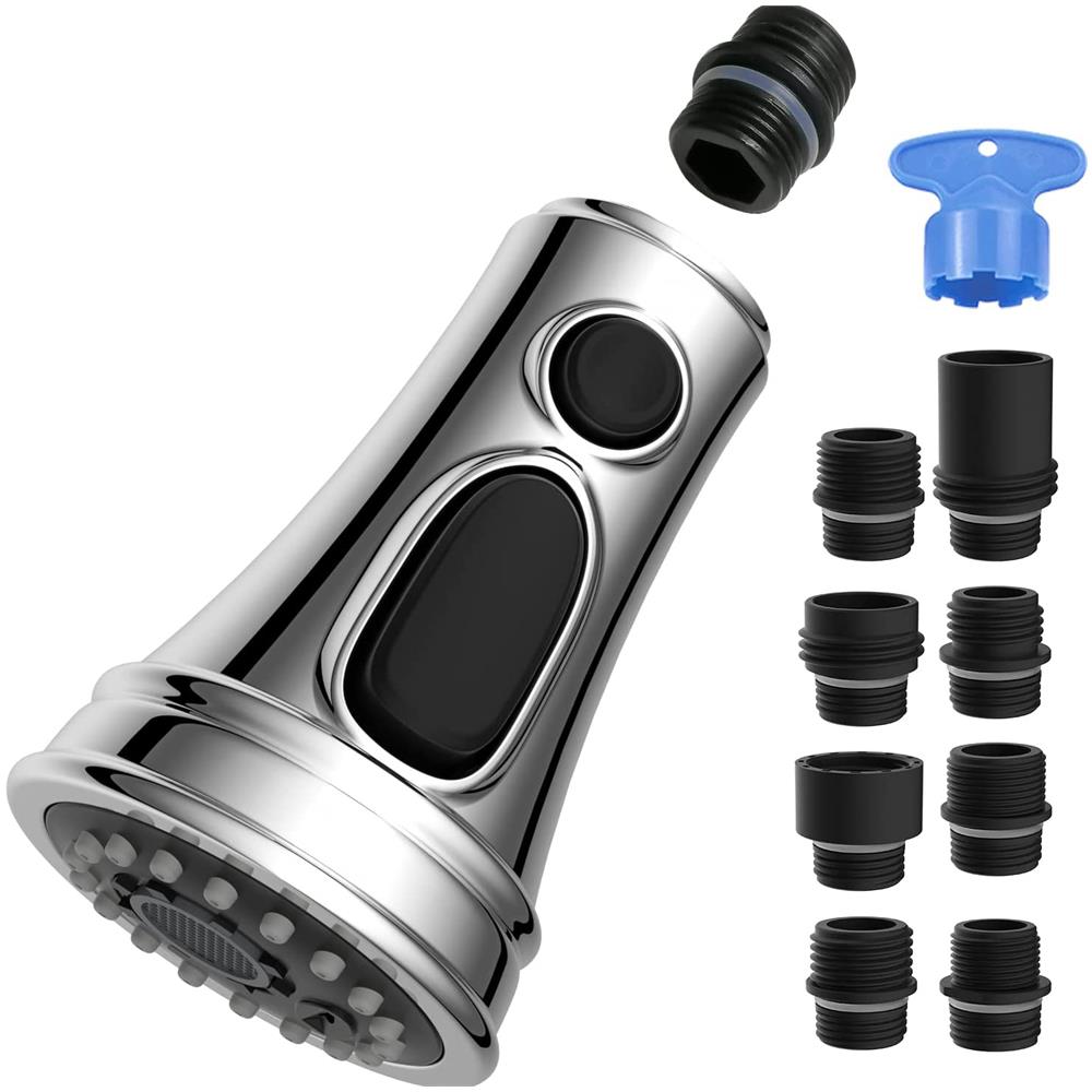 Bocchetta Doccia Per Rubinetto Cucina 3 Diversi Flussi D'acqua Silver - Foto 1