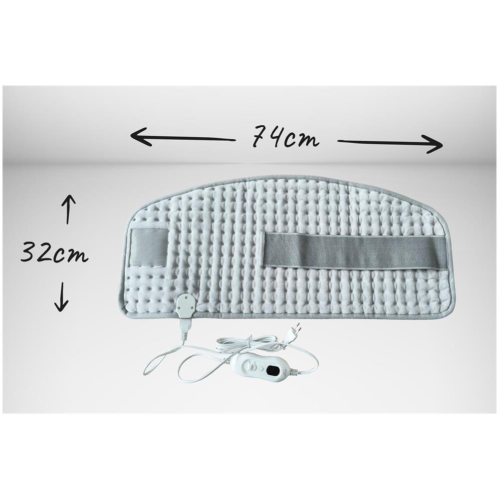 Ad7437 Cuscino Termico Cintura Riscaldante per Dolori Lombari e Cervicali 100w Grigio - Foto 8