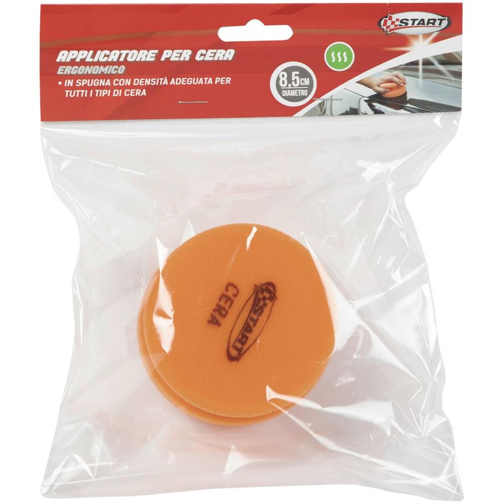 Applicatore Cera Ergonomico Per Lucidatura - Spugna Per Lucidatura A Mano - Applicatore Per La Pulizia Della Vernice - 1 Pezzo Antigraffio E Multiuso - Foto 2