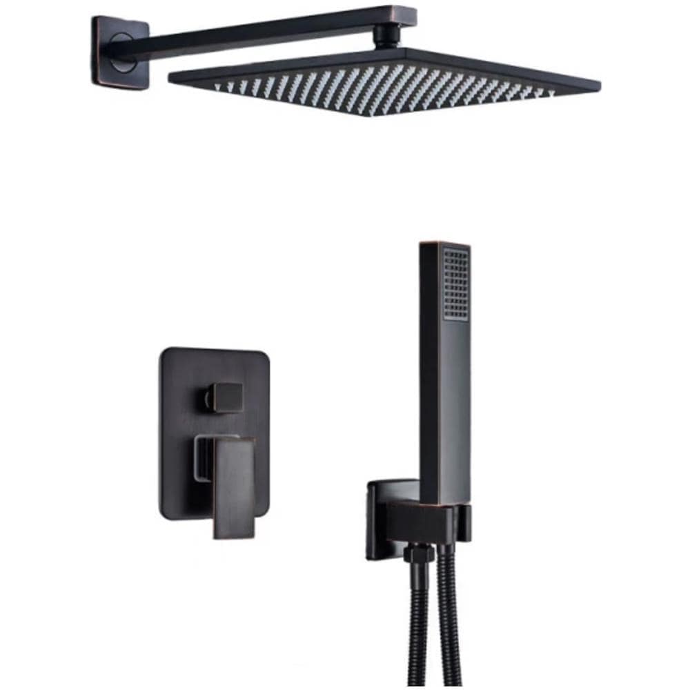 Set miscelatore doccia, Blackswan, tipo M73.38, modello nero antico, misura 40 cm - Foto 1