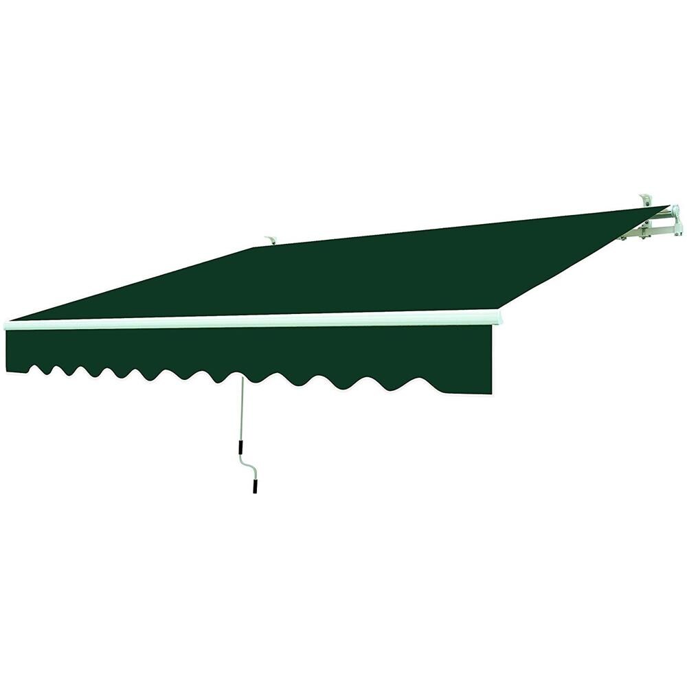 Tenda Da Sole A Barra Quadra, Rullo Alluminio, Telo Poliestere Verde - Foto 2