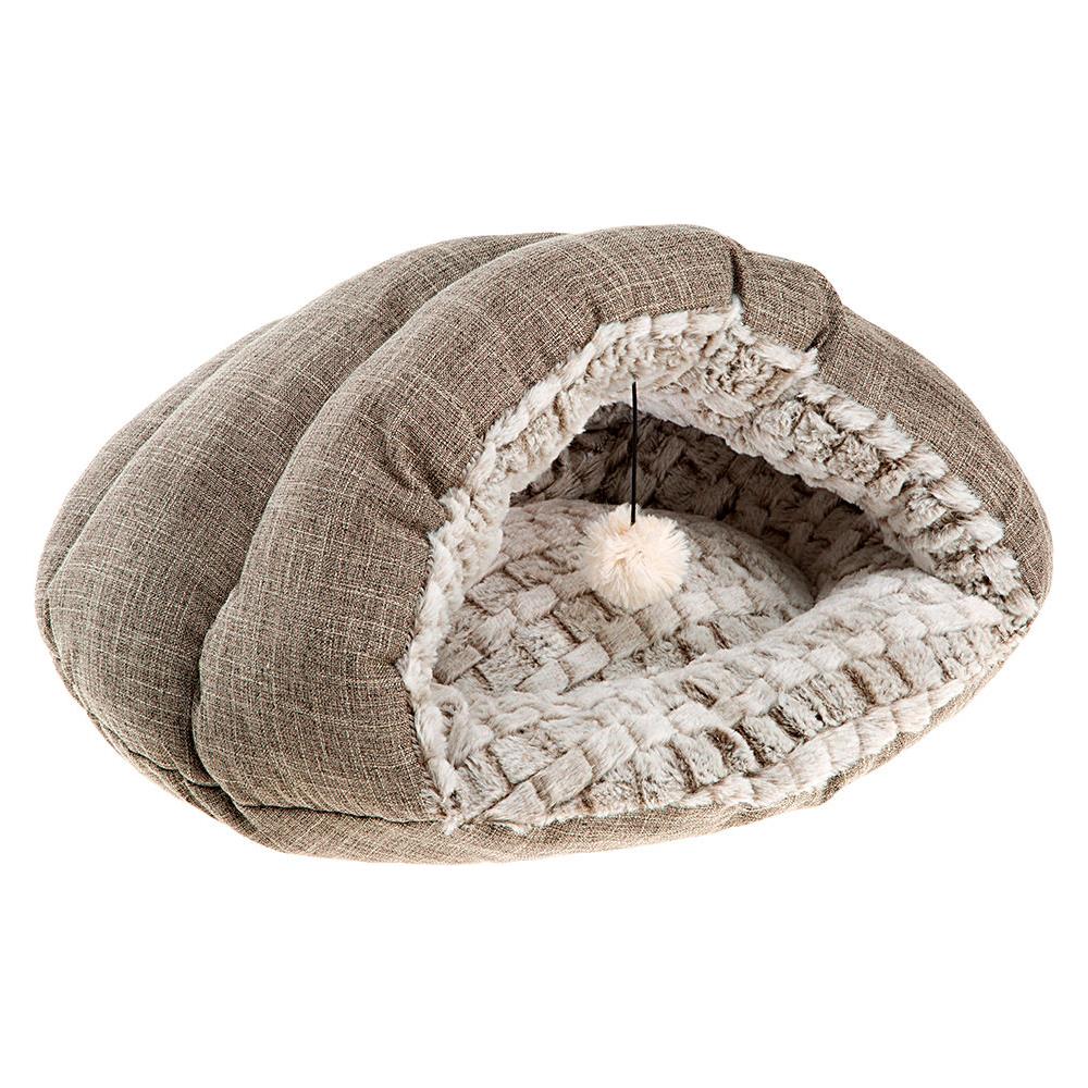 Casetta Per Gatti Tufli, Pelliccia Ecologica, Morbida, Lavabile, Sacco Richiudibile - Foto 1