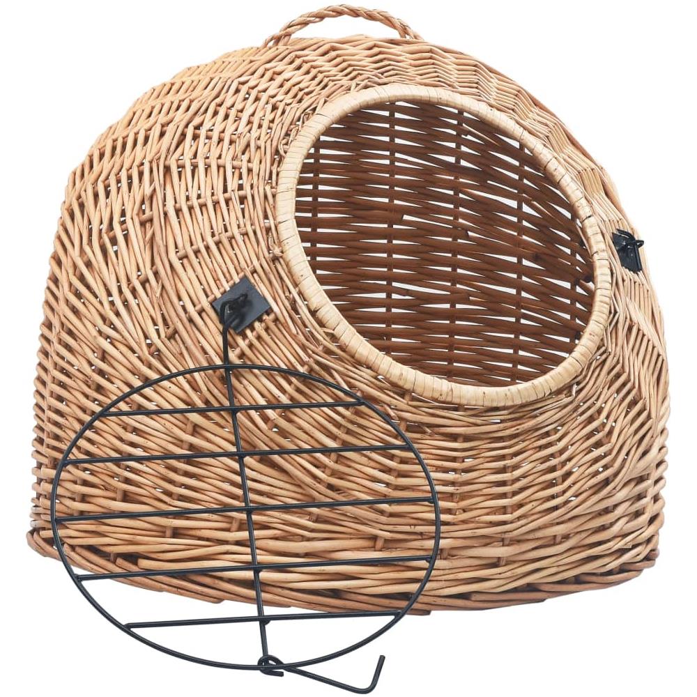 Trasportino Per Gatti 45x35x35 Cm In Salice Naturale - Foto 2
