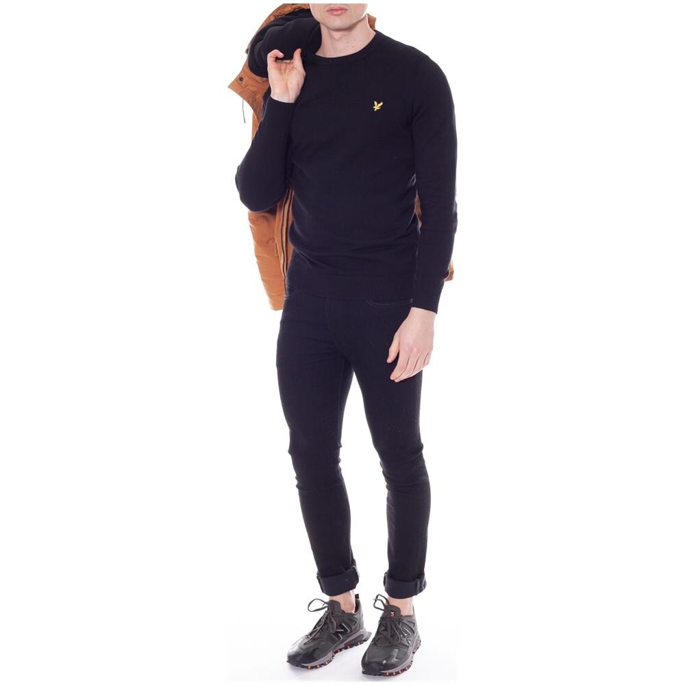 Lyle&scott Crew Neck Cotton Merino Jumper Maglione Uomo Taglia M - Foto 2