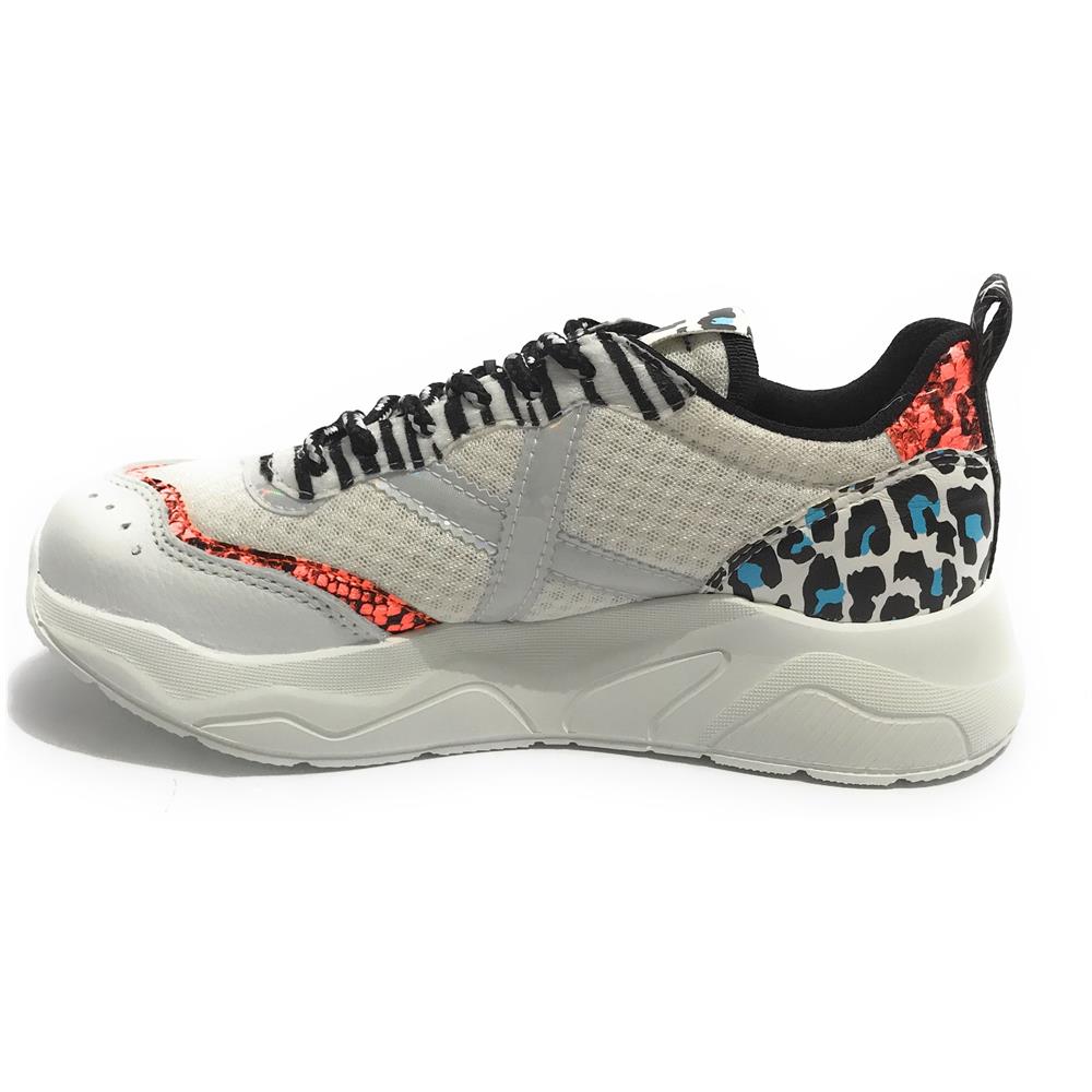 Scarpe Donna Sneaker Running Mod. Wave 16 In Pelle Multicolor 015 Ds20mu09 - Foto 1