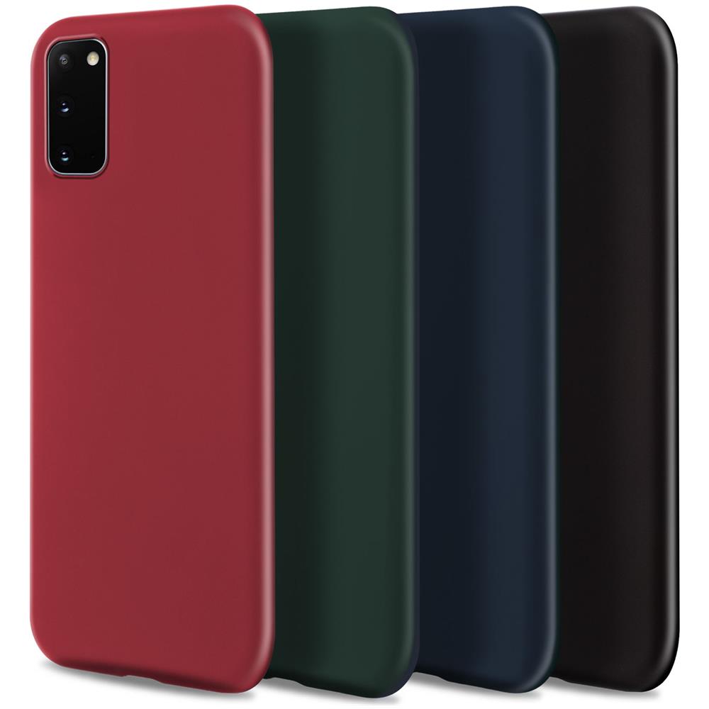 Lifestyle. Cover Per Samsung A20e, Nero - Custodia In Silicone Liquido Con Finitura Opaca E Fodera Morbida In Microfibra - Foto 2