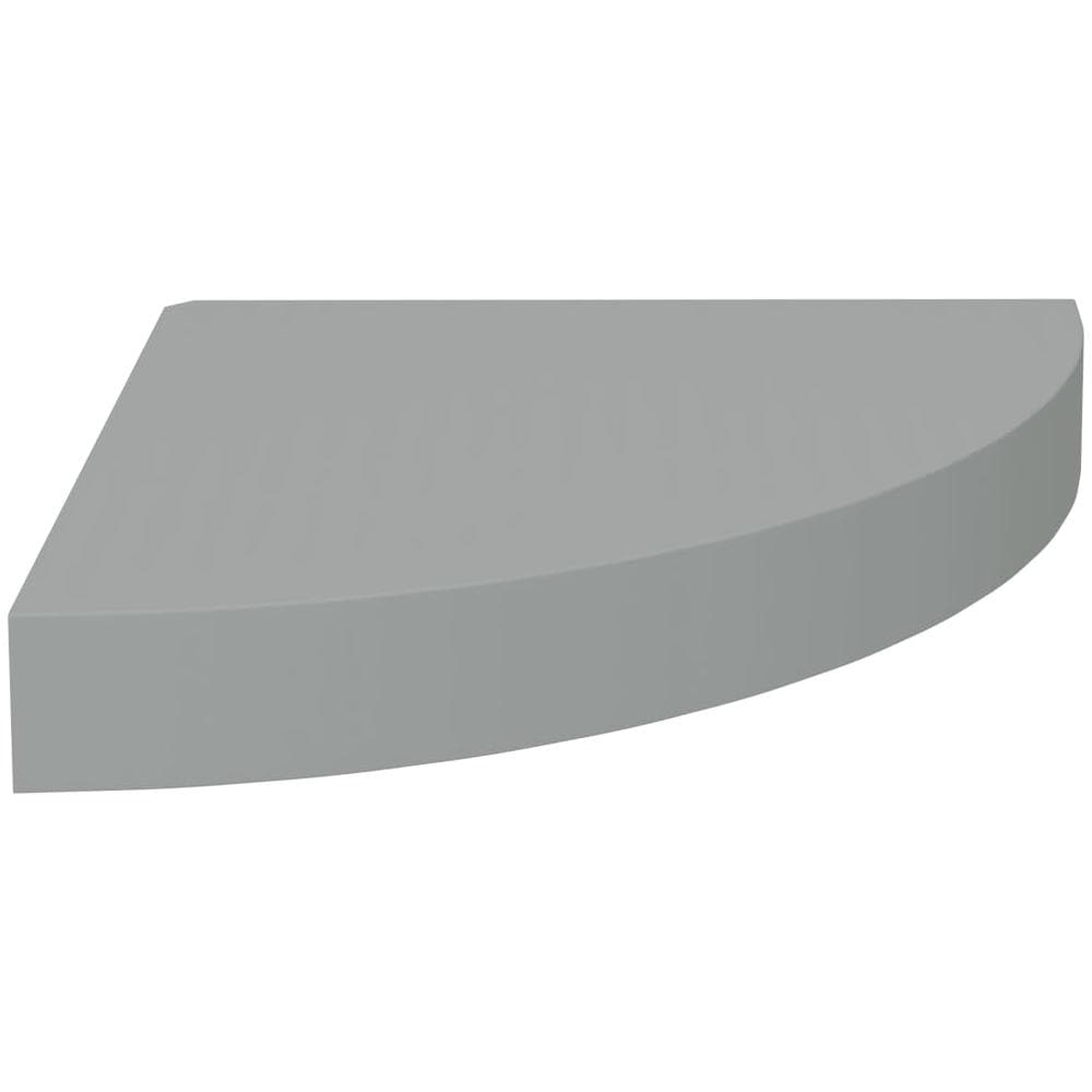 Scaffale Angolare A Parete Grigio 25x25x3,8 Cm In Mdf - Foto 2
