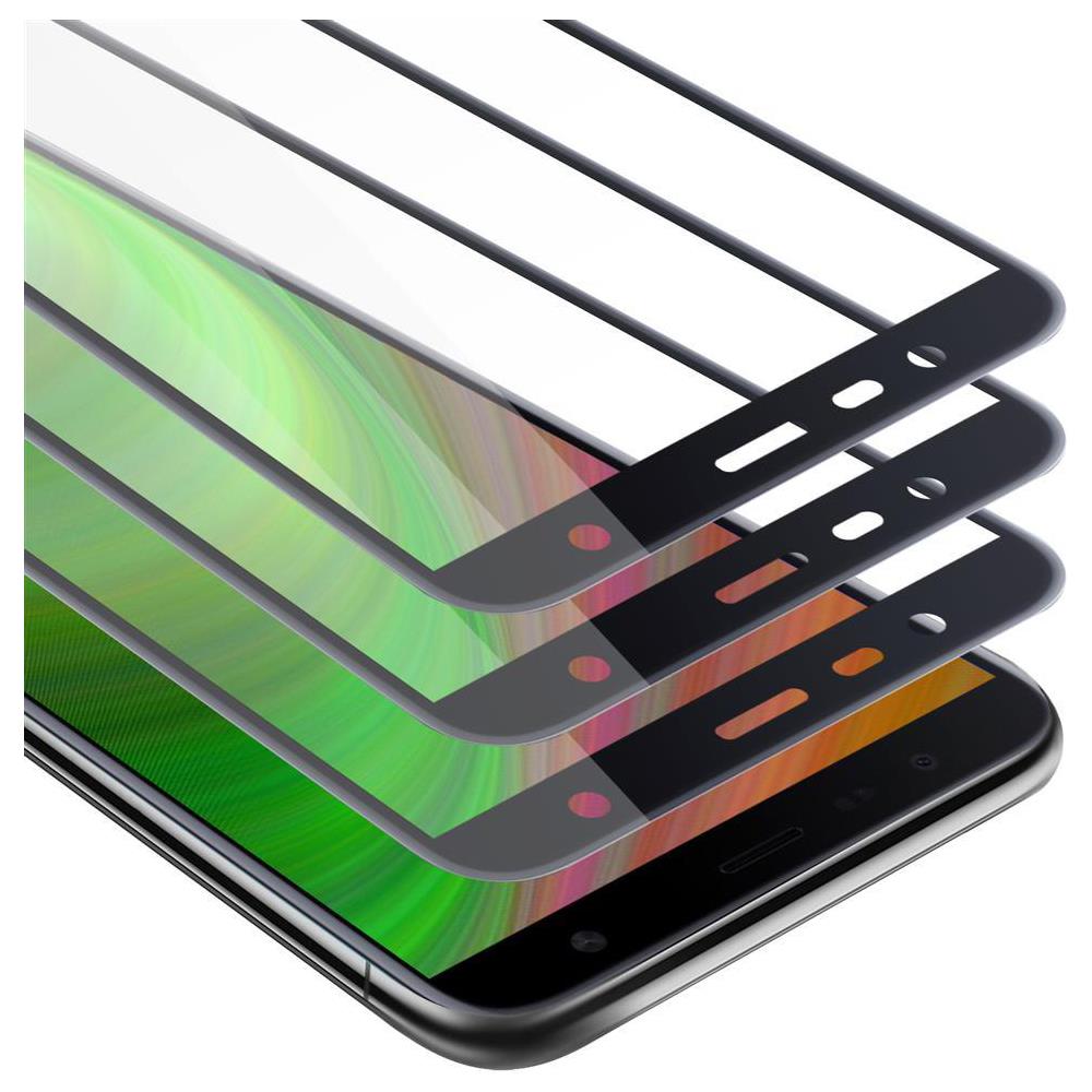 3x Pellicola Armatura A Schermo Intero Compatibile Con Samsung Galaxy J6 Plus In Trasparente Con Nero - 3x Vetro Temperato (tempered) Di Protezione Del Display In Durezza 9h Con 3d Touch - Foto 1