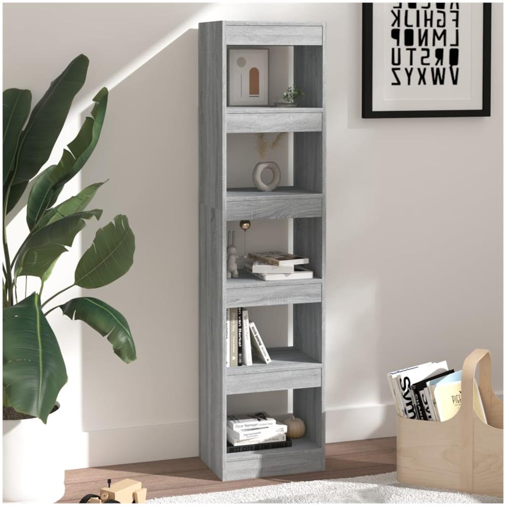 Libreria / divisorio Grigio Sonoma 40x30x166 Cm - Foto 3
