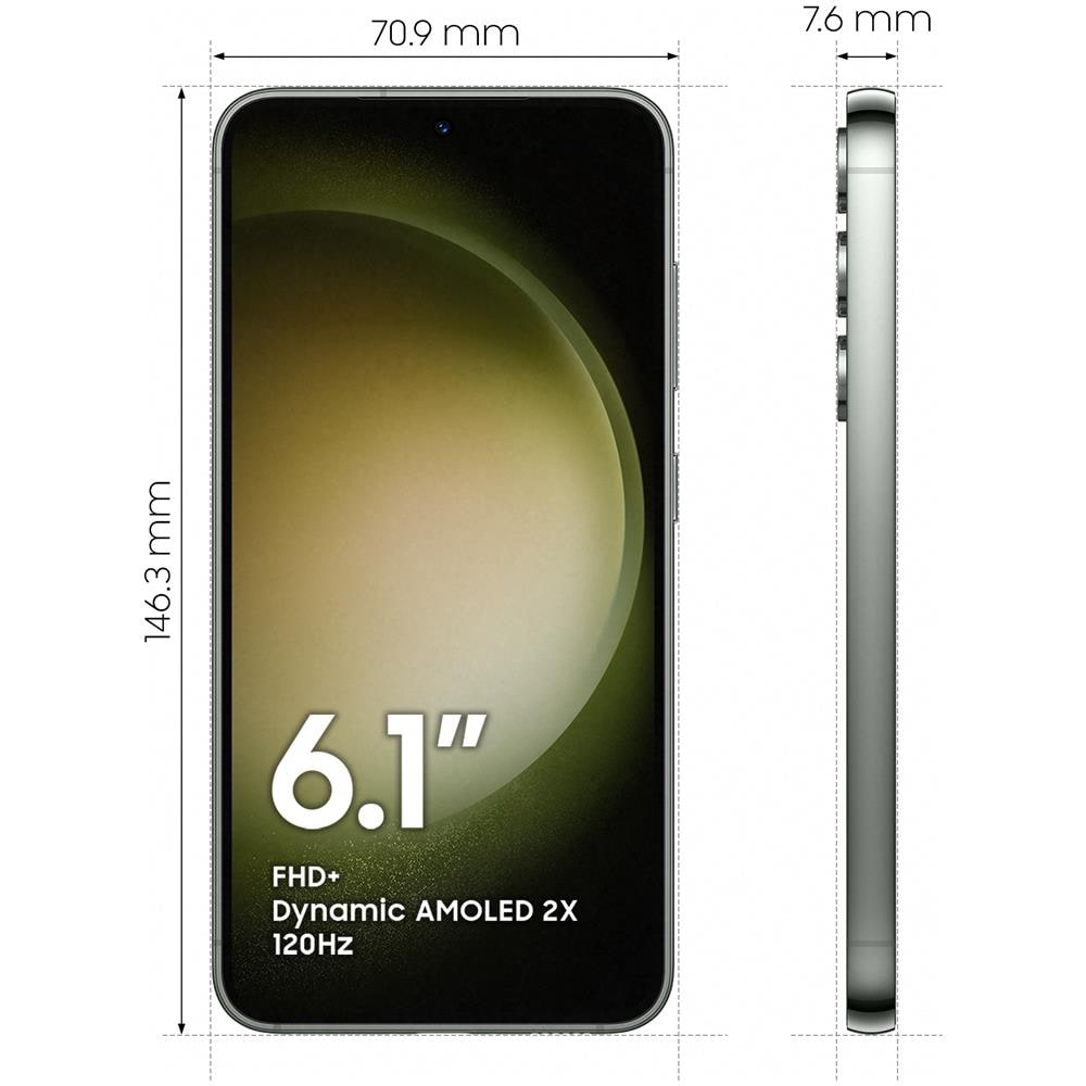 Galaxy S23 5G 256 GB 5G Dual Sim Display 6.1" AMOLED Slot Nano SD Fotocamera 50 Mpx Android Verde - Foto 2