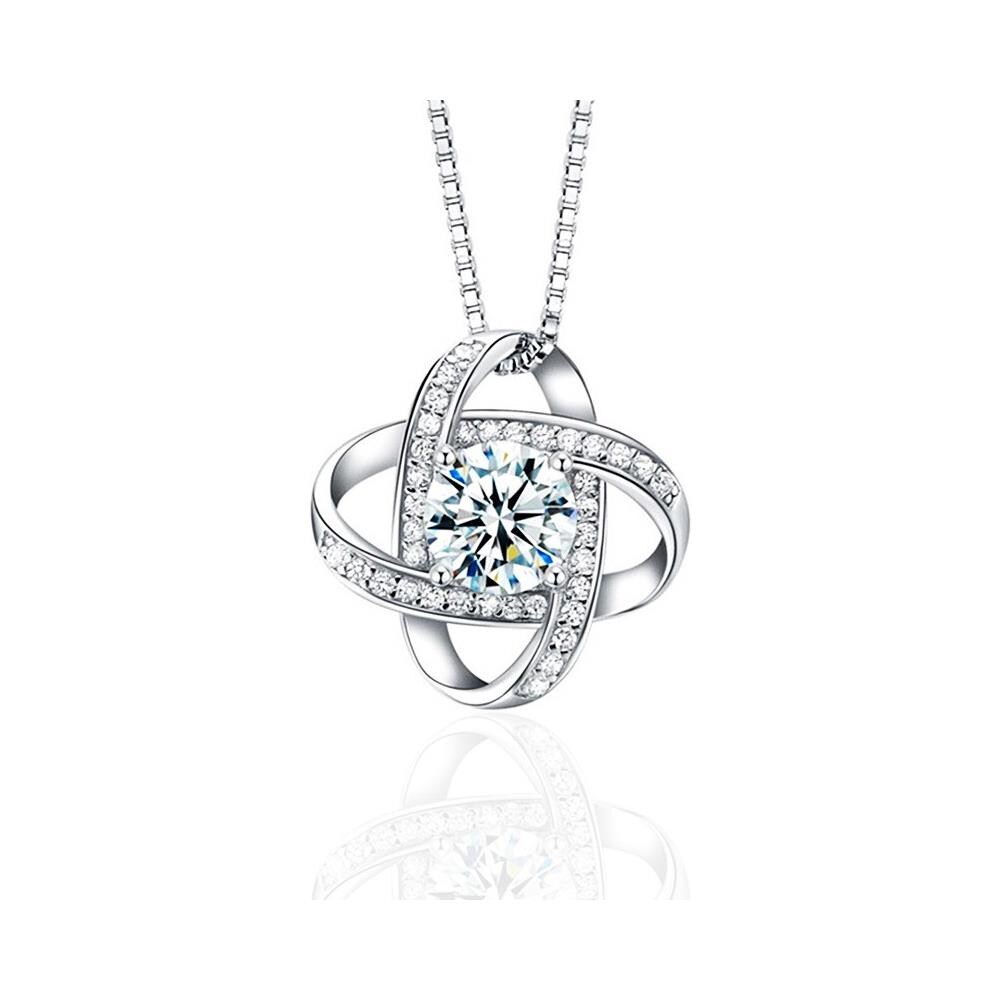 Collana Con Pendente Quadrifoglio Silver - Foto 1