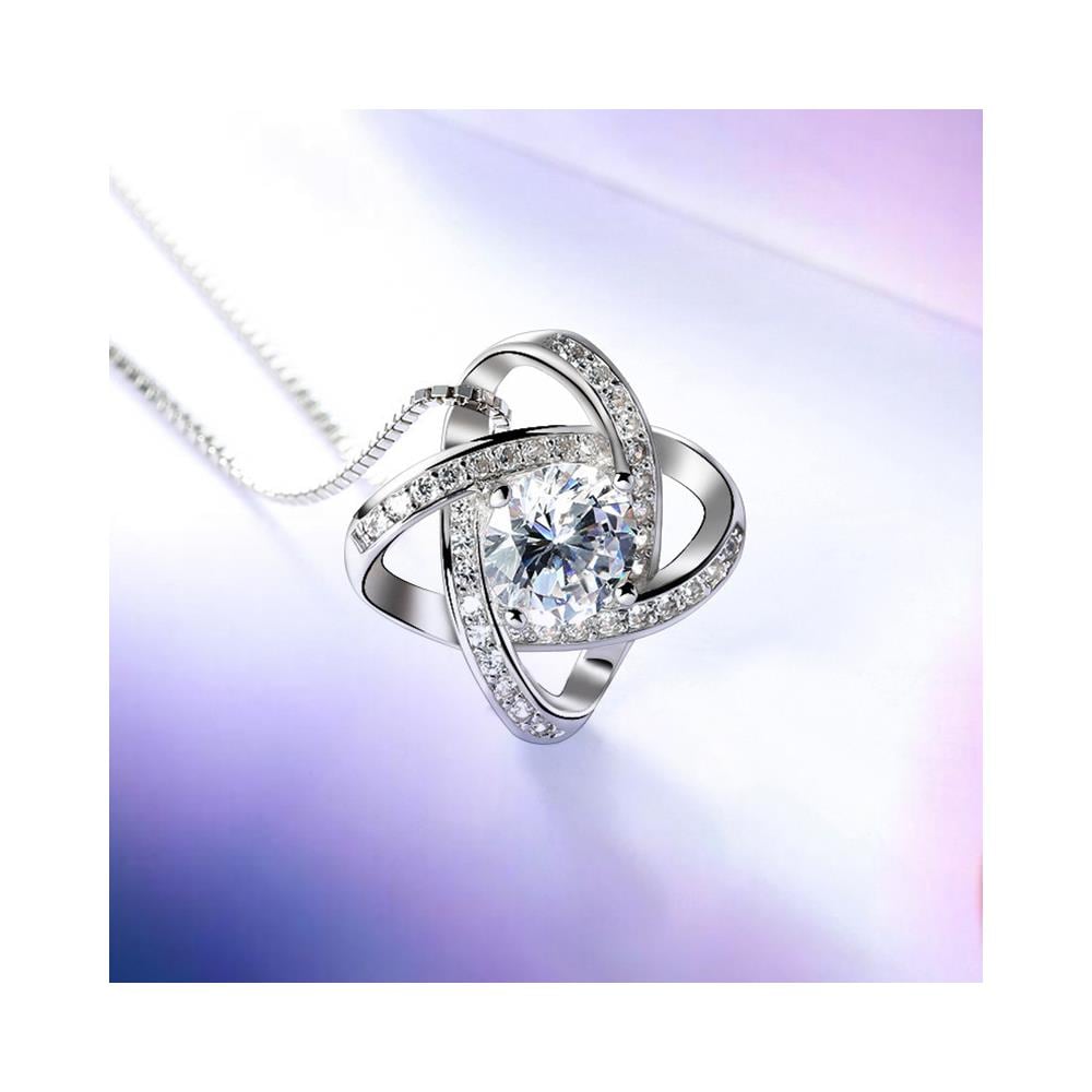 Collana Con Pendente Quadrifoglio Silver - Foto 3