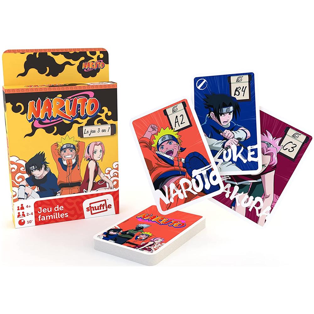 Shuffle - Giochi Di Carte Naruto - 3 In 1 - Foto 2