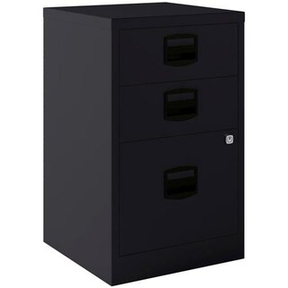 Armadio Da Ufficio UNI Weber Büro 5 Ante – 1897x800x428 Mm – Bianco/Antracite – Chiusura A 3 Punti, Cerniere Blum, Regolabile – Porta A Battente