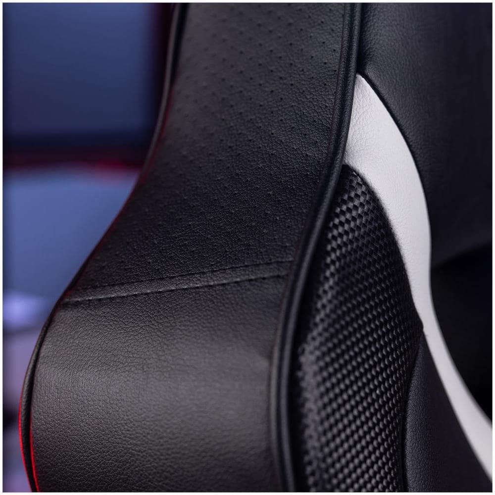 Fury 2.1 RGB Sedia da gioco per console Seduta imbottita Nero, Bianco - Foto 9