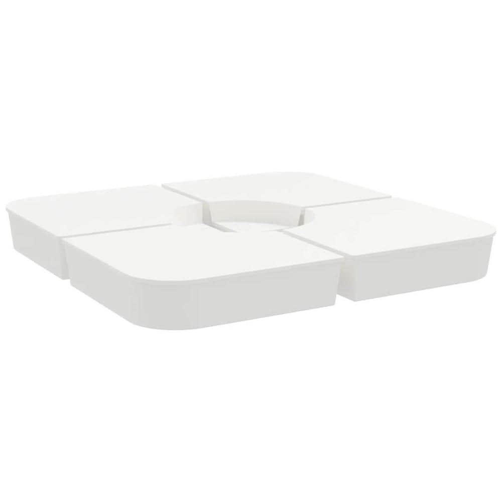 Set Base per Ombrellone 4 pz con Supporto a Croce 100 kg PP - Foto 1