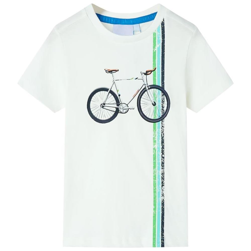 Maglietta da Bambino a Maniche Corte Ecru 92 - Foto 1