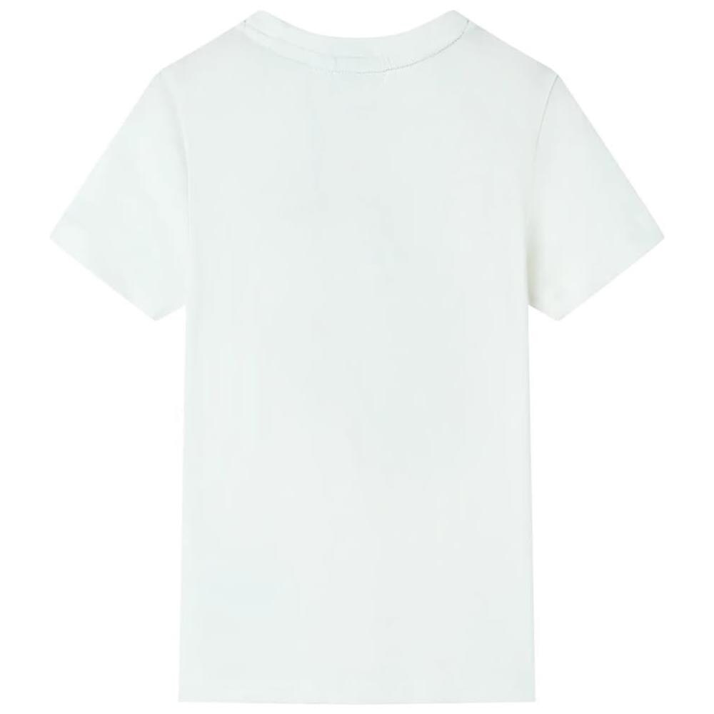 Maglietta da Bambino a Maniche Corte Ecru 92 - Foto 2