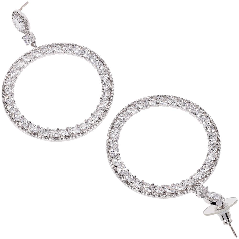 Orecchini a Goccia Cerchietti Abbaglianti - Foto 2