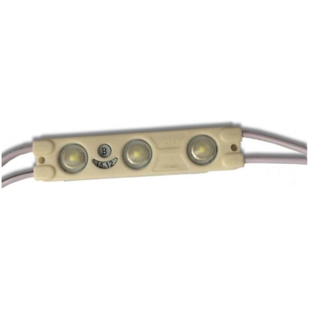 Modulo 3 Led 2835 1,24w 12v Monocolore Ip65 Impermeabile Luce Blu Vt-28353 5122 - Foto 1