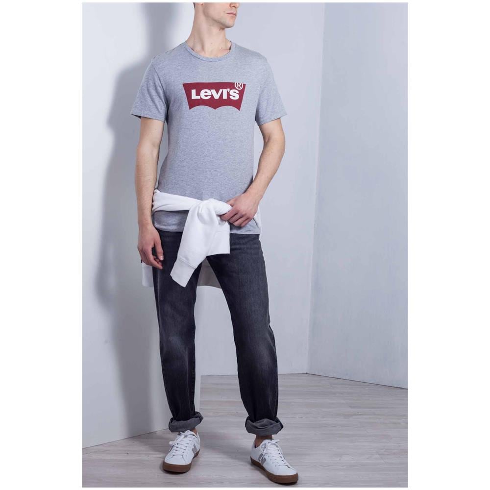 Graphic Set-in Neck Mid Heather Grey T-shirt Uomo Taglia Xs - Foto 2