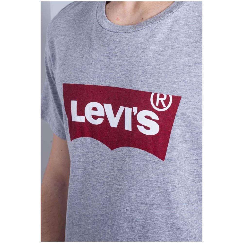 Graphic Set-in Neck Mid Heather Grey T-shirt Uomo Taglia Xs - Foto 5