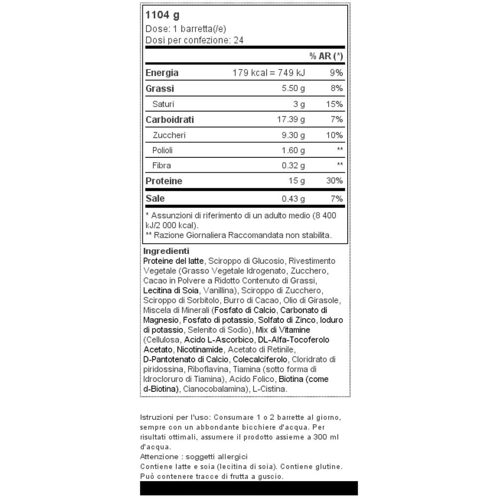 24 X Total Protein Bar 46 G - - Barrette Per Il Recupero - Cioccolato - Foto 2