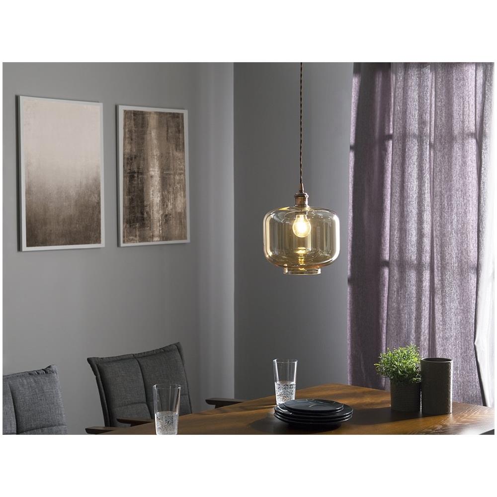 Lampada Da Soffitto In Vetro Trasparente Lanata - Foto 2