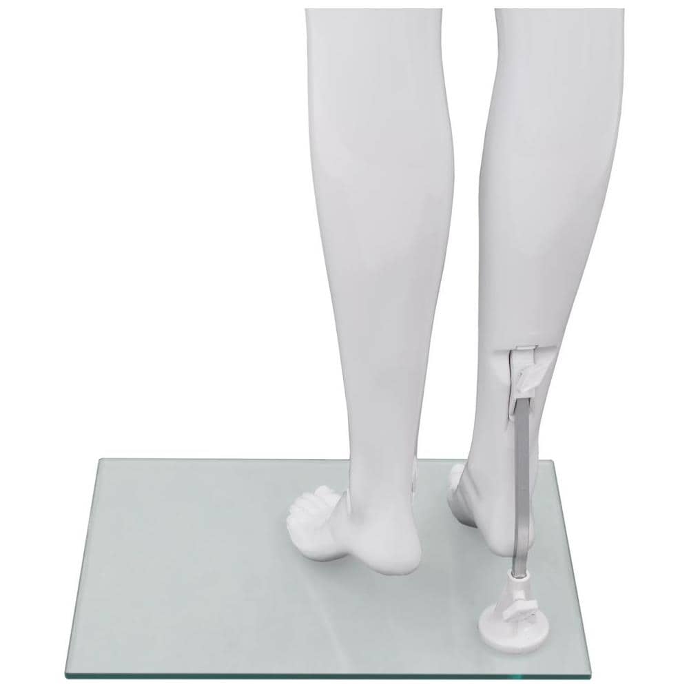 Manichino Donna Figura Intera Base In Vetro 175cm Bianco Lucido - Foto 7