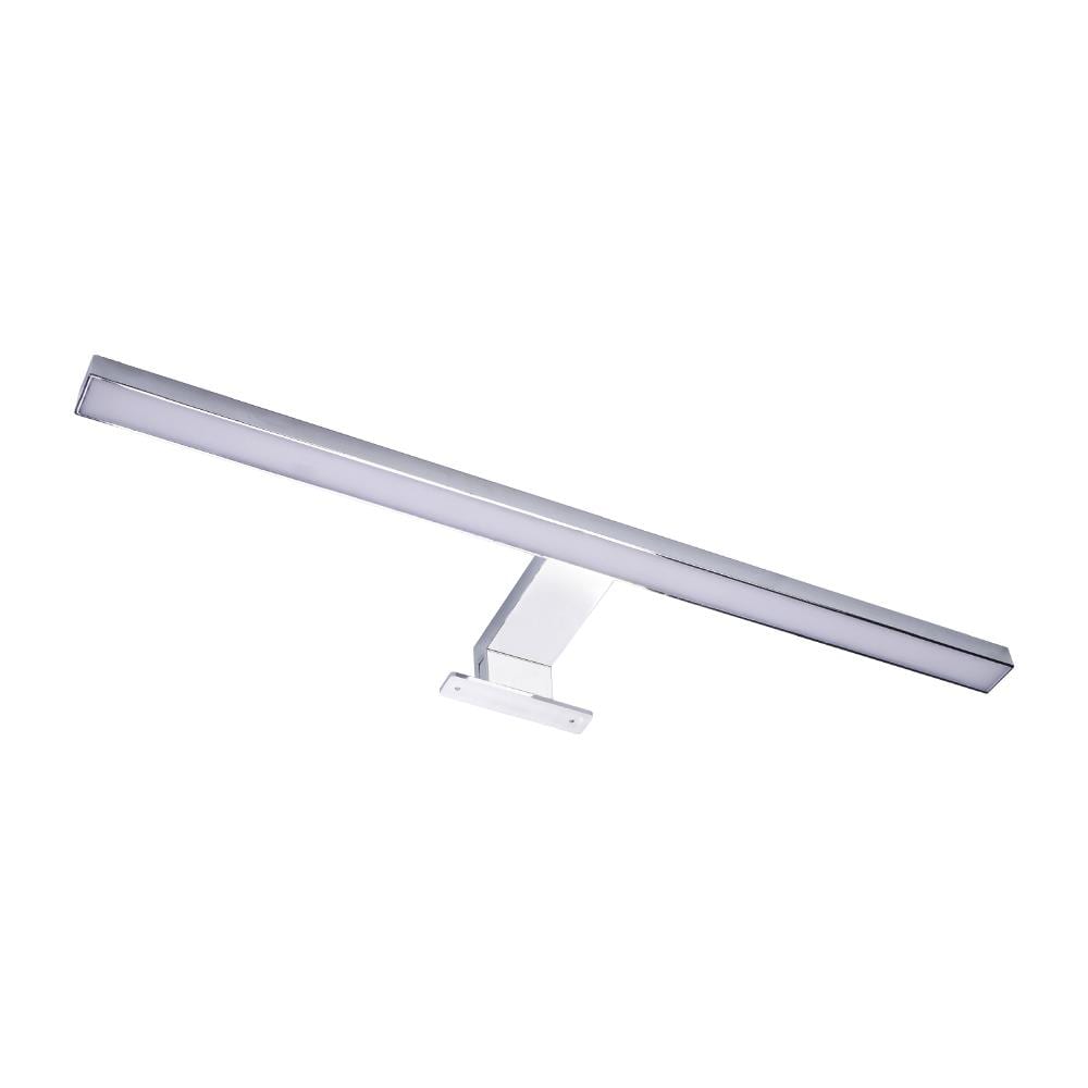 Applique Per Specchio Da Bagno In Plastica Cromata Lucida Con Led Integrato Ip44. 50 Cm - Foto 1