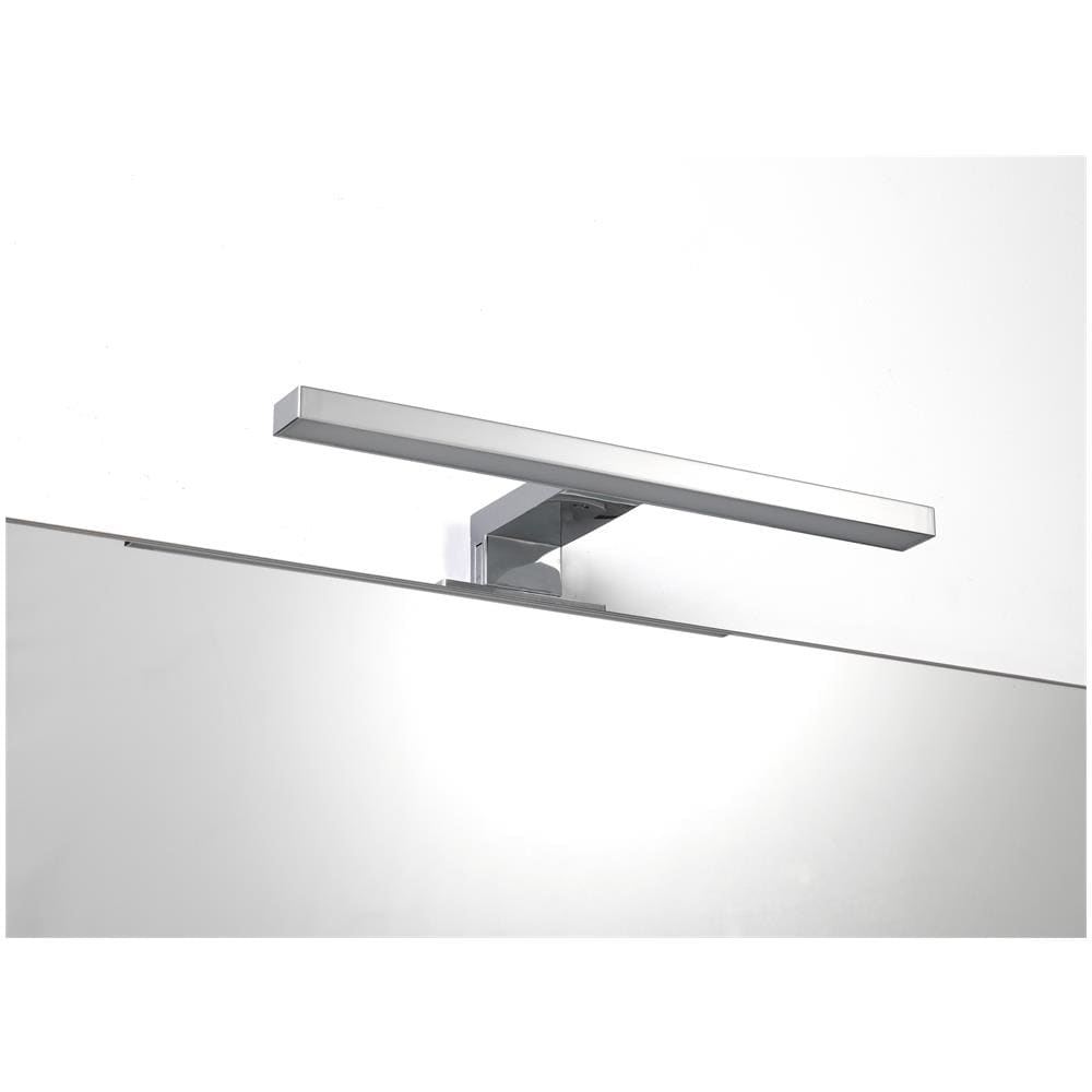 Applique Per Specchio Da Bagno In Plastica Cromata Lucida Con Led Integrato Ip44. 50 Cm - Foto 2