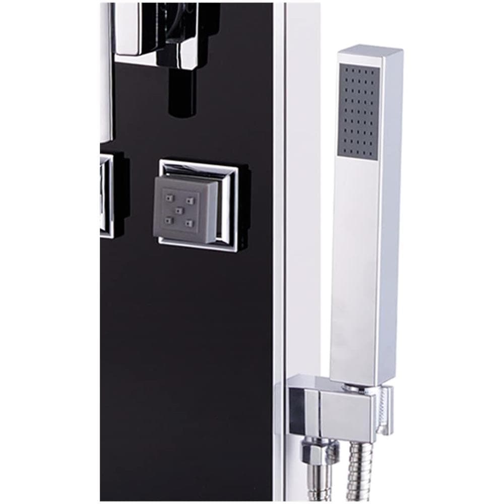 Pannello Doccia In Vetro 18x42,1x120 Cm Nero - Foto 7