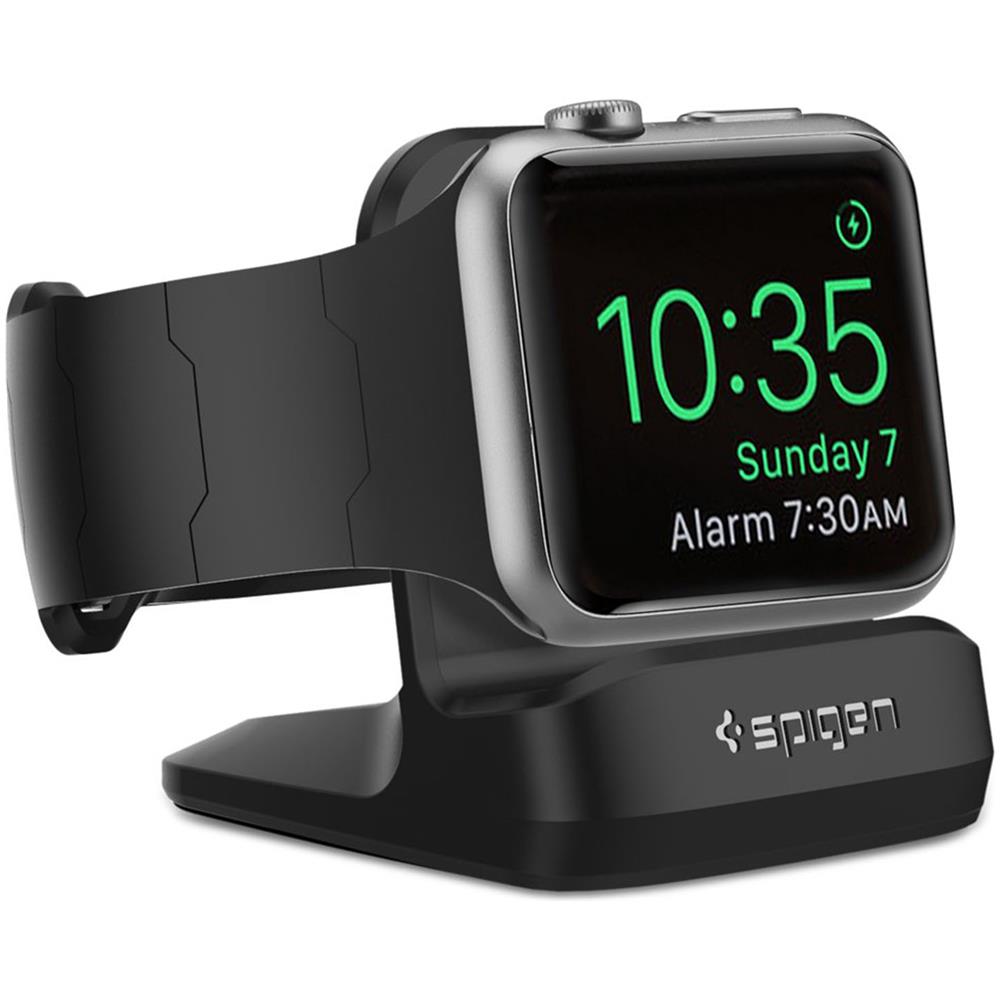 Supporto Ricarica Watch 38 / 40 / 42 / 44mm Night Stand Spigen Nero - Foto 1
