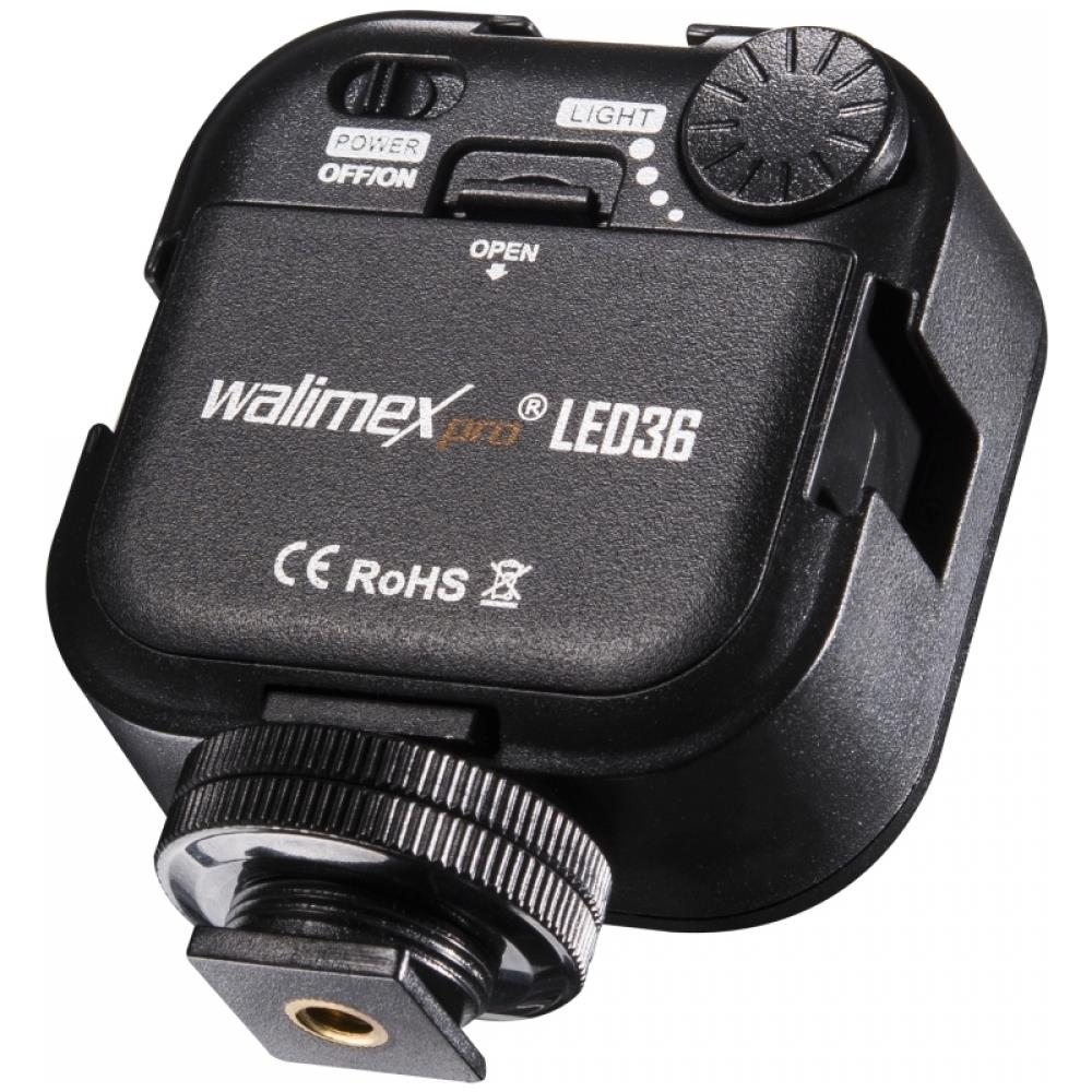 Lampada Fotografica LED per Video con 36 Diodi a LED Dimmerabili Colore Nero - Foto 2