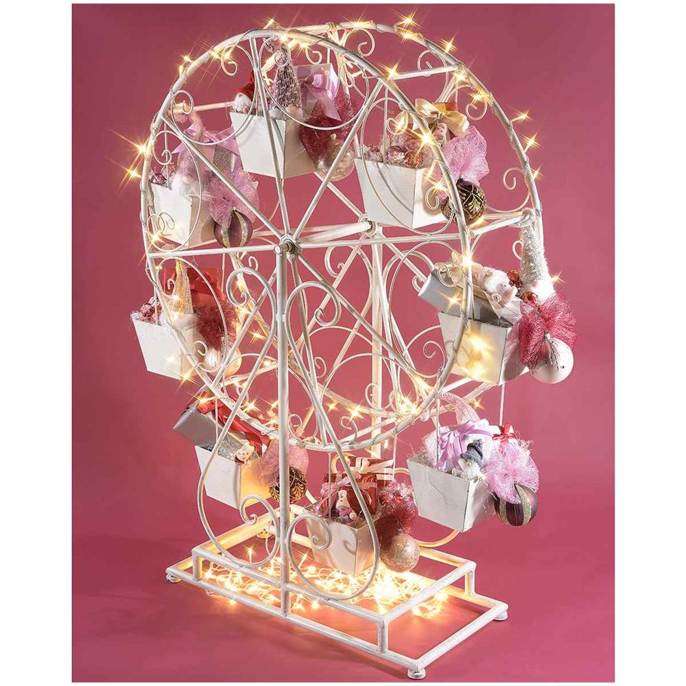 Ruota Panoramica Porta Fiori Complemento D'arredo Shabby Chic Per Casa E Negozi - Foto 4