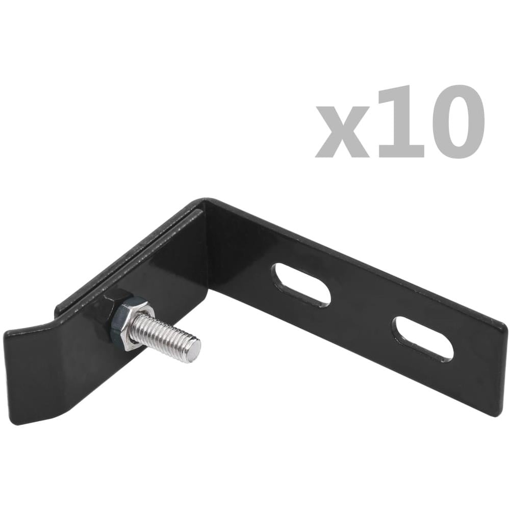 Set Di Connettori Angolari A Parete 10 Pz Antracite - Foto 1